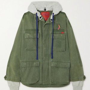 Mother + Carolyn Murphy Hooded Embroidered Jacket